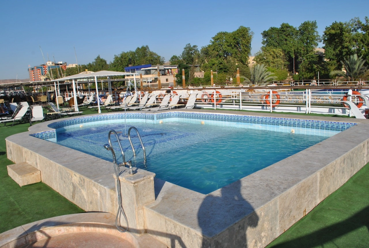 Sun deck of the MS TiYi Nile Cruise Nile cruise